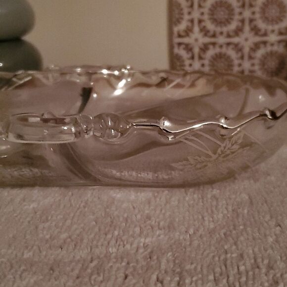 Silver City Glass Relish Dish - Picture 7 of 7